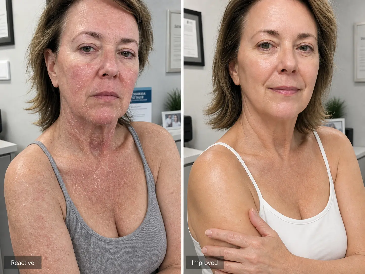 Woman applying Cellu Overnight Firming Oil to her arm with the bottle prominently displayed
